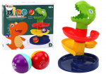 Bok&scaron;telis - kamuoliukas, dinozauras Lean Toys Dino Slider Ball, 27 cm, įvairių spalvų