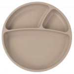 Lėk&scaron;tutė MiniKoioi Divided Plate 101050008, 6+ mėn., 19 cm, silikonas, smėlio sp.