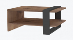 Kavos staliukas Kalune Design Ova, antracito sp./ruda sp., 80 cm x 55 cm x 35 cm