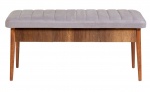 Prie&scaron;kambario suoliukas Kalune Design Vina 0701, pilka sp./rie&scaron;uto sp., 110 cm x 40 cm x 51 cm