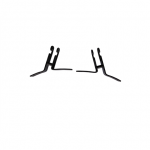 Priedas, vyrių rinkinys TunaBone Side Table Hinges Set for Kamado, 54 cm