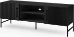 Televizoriaus spintelė Raftt, juoda sp., 152 cm x 42 cm x 55 cm