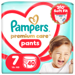Sauskelnės-kelnaitės Pampers Premium Care Pants, 7 dydis, 40 vnt.