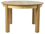 Stalas i&scaron;skleidžiamas Home4you Chicago New, &scaron;viesiai ruda sp., 120 - 160 cm x 120 cm x 75 cm