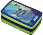 Penalas Herlitz Green Goal, 19 cm x 11.5 cm, mėlyna sp./žalia sp.