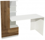 Ra&scaron;omasis stalas su spintele Kalune Design Domingos 756FRN3808, balta sp./rie&scaron;uto sp.