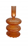 Žvakidė, "Dekoratyvinė kolona" Domoletti EB310019, 16.9 cm, oranžinė