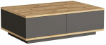 Kavos staliukas Kalune Design FR14-AA, antracito sp./pine, 60 cm x 90 cm x 28.6 cm
