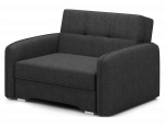 Sofa-lova Laine 1, juoda sp., 109 x 102 cm x 84 cm