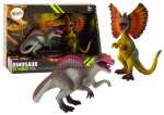 Figūrėlių rinkinys, dinozauras Lean Toys Dinosaur To World Spinosaurus & Dilophosaurus, 2 vnt., įvairių spalvų