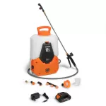 Prekė su pažeista pakuote. Akumuliatorinis sodo purk&scaron;tuvas Daewoo DSA 1221LI SET, 12 l, su manometru
