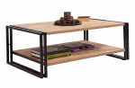 Kavos staliukas Kalune Design Cosmo Rectus, ruda sp./juoda sp., 110 cm x 70 cm x 40 cm