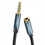 Kabelis Ugreen 3.5mm male - 3.5mm female 3.5 mm male, 3.5 mm female, 1 m, mėlyna sp./juoda sp.