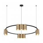 &Scaron;viestuvas kabinamas Milagro Genesis ML0375, GU10, 10 x 8 W, aukso sp.