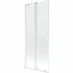Vonios sienelė Mexen Velar L, 80 cm x 150 cm, white sp./skaidrus