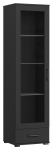 Vitrina ADRK Frazio, juoda sp., 40 cm x 50 cm x 186 cm