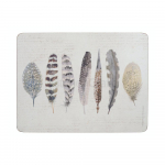 Stalo padėkliukas Creative Tops Feathers, 30 cm x 22.8 cm, 6 vnt., Balta sp./Pilka sp.