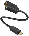 Adapteris Ugreen Micro HDMI to HDMI 20134 HDMI, HDMI Micro, 0.2 m, juoda sp.