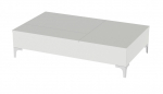 Kavos staliukas Kalune Design Esinti, balta sp., 121 cm x 69.2 cm x 28 cm