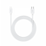 Kabelis Riversong CL76, USB Type C/Lightning, 100 cm, balta sp.