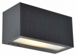 Sieninis lauko &scaron;viestuvas Lutec Inka Solar, 9W, LED, IP44, tamsiai pilka sp., 18 cm x 8.9 cm
