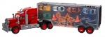 Žaislinis automobilių vilkikas Power Truck Large Mobile Garage 501631193, įvairių spalvų