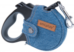 Automatinis pavadėlis Amiplay Denim, mėlynas, M 5m