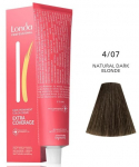Plaukų dažai Kadus Professional Extra Coverage, natural dark blonde, 4/07, 60 ml