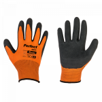 Darbo pir&scaron;tinės pir&scaron;tuotos Bradas Perfect Soft, juoda/oranžinė, 8, 6 vnt.