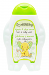 Vaiki&scaron;ka du&scaron;o želė ir &scaron;ampūnas Naturaphy Apple & Aloe Vera, 300 ml