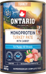 &Scaron;lapias &scaron;unų maistas Ontario Monoprotein Puppy, kalakutiena/morkos, 0.4 kg