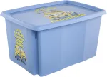 Žaislų dėžė, daiktų saugojimo Keeeper Karolina Minions Happiness, 45 l, žydra sp., 55.5 x 40 x 30 cm