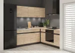 Virtuvės baldų komplektas Junona Line, sonoma ąžuolo sp./wenge sp., 2 m