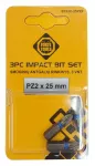 Smūginiai atsuktuvų antgaliai Forte Tools BT03C, PZ2, 25 mm
