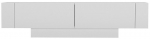 TV staliukas Kalune Design Matera, balta sp., 150 cm x 31.5 cm x 41.6 cm