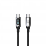 Kabelis OEM LCD GSM171012 USB Type-C, USB Type C, 1 m, juoda sp.