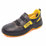 Darbo sandalai vyrams Panda Safety Venezia MF S1P SRC, be aulo, be pa&scaron;iltinimo, juoda/geltona, 45 dydis