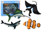 Figūrėlių rinkinys Lean Toys Ocean World Seabed World, 5 vnt., įvairių spalvų