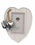 Nuotraukų rėmelis Heart, 24 cm x 19 cm, balta sp.
