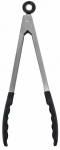 Virtuvinės žnyplės Orion, 35 cm, sidabro sp./juoda sp.