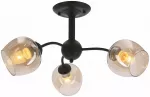 &Scaron;viestuvas lubų Candellux Lighting Breeze 33-52223, E27, 3 x 40 W, gintaro sp. / juoda sp.