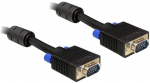Laidas Delock D-Sub (VGA) - D-Sub (VGA) VGA 15 pin male, VGA 15 pin male, 2 m, juoda sp.