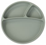 Lėk&scaron;tutė MiniKoioi Divided Plate 101050007, 6+ mėn., 19 cm, silikonas, žalia sp.