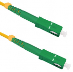 Laidas Qoltec SC/APC to SC/APC SC/APC, SC/APC, 10 m, geltona sp.