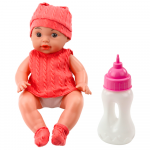 Lėlė - kūdikis su priedais, 30 cm, raudona