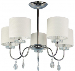 &Scaron;viestuvas kabinamas Candellux Estera, E14, 5 x 40 W, balta sp./smėlio sp.