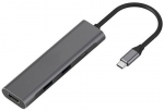 Adapteris Extra Digital USB-C - 2 x USB 3.0/2 x USB-C/HDMI CA913435 USB-C, 2 x USB 3.0/2 x USB-C/HDMI, pilka sp.