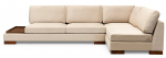 Kampinė sofa Kalune Design Tulip, &scaron;viesiai ruda sp., de&scaron;ininė, 313 x 193 cm x 80 cm