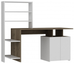 Ra&scaron;omasis stalas su lentyna Kalune Design Melis 550ARN1107, balta sp./rie&scaron;uto sp.