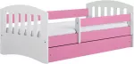 Vaiki&scaron;ka lova Kocot Kids Classic 1, rožinė sp., 80 x 140 cm, be patalynės dėžės, su čiužiniu